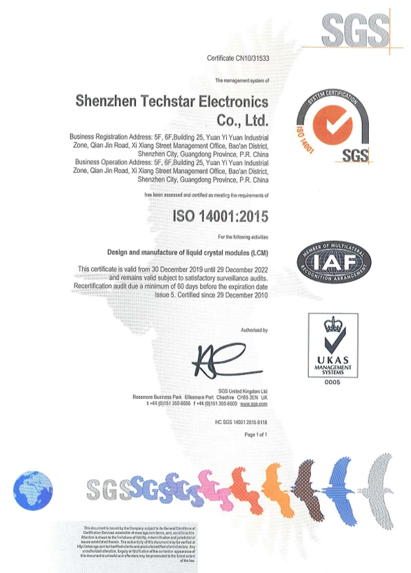 ISO14001 Certificates